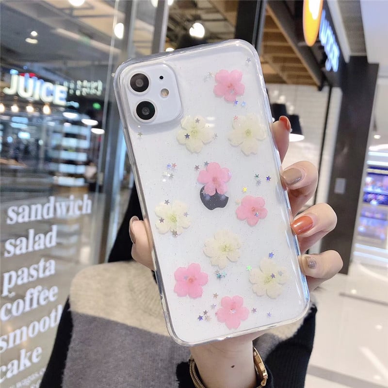 Funda Móvil Flor Eterna transparente