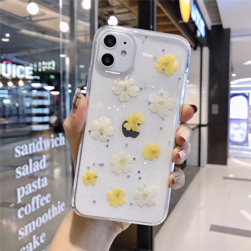 Funda Móvil Flor Eterna transparente