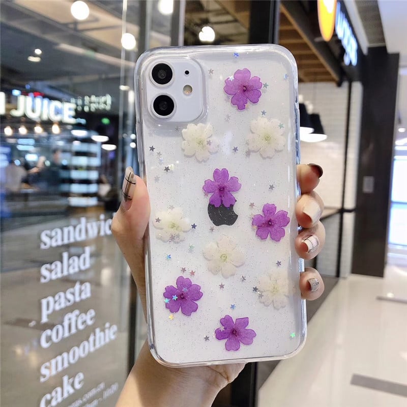 Funda Móvil Flor Eterna transparente