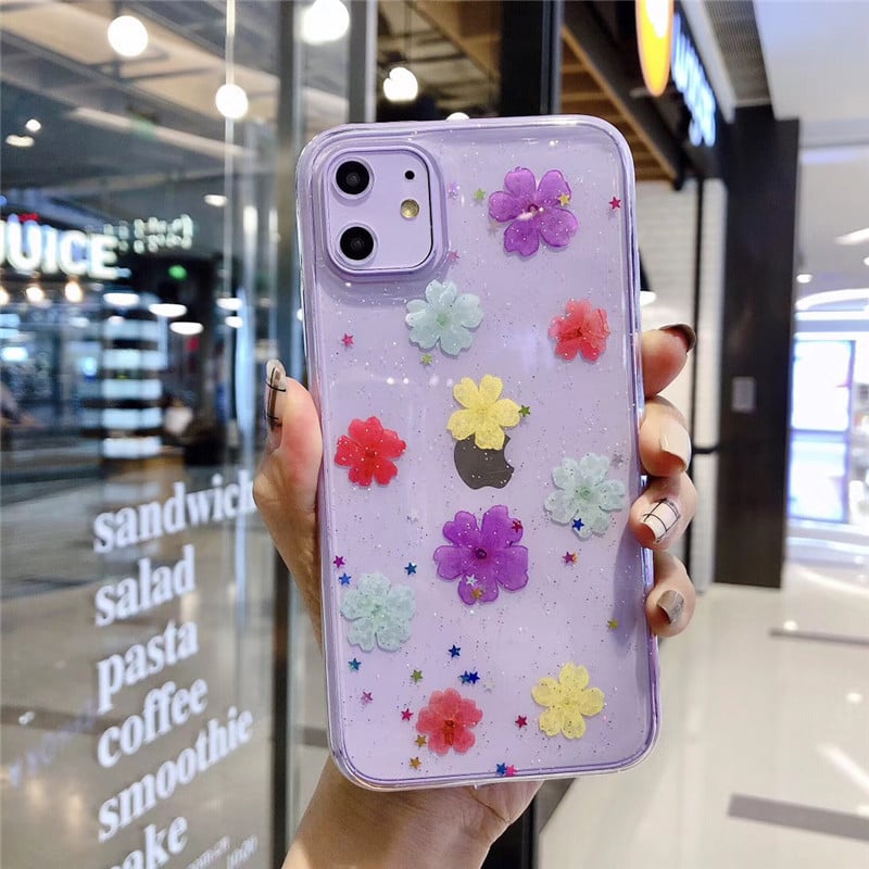 Funda Móvil Flor Eterna transparente